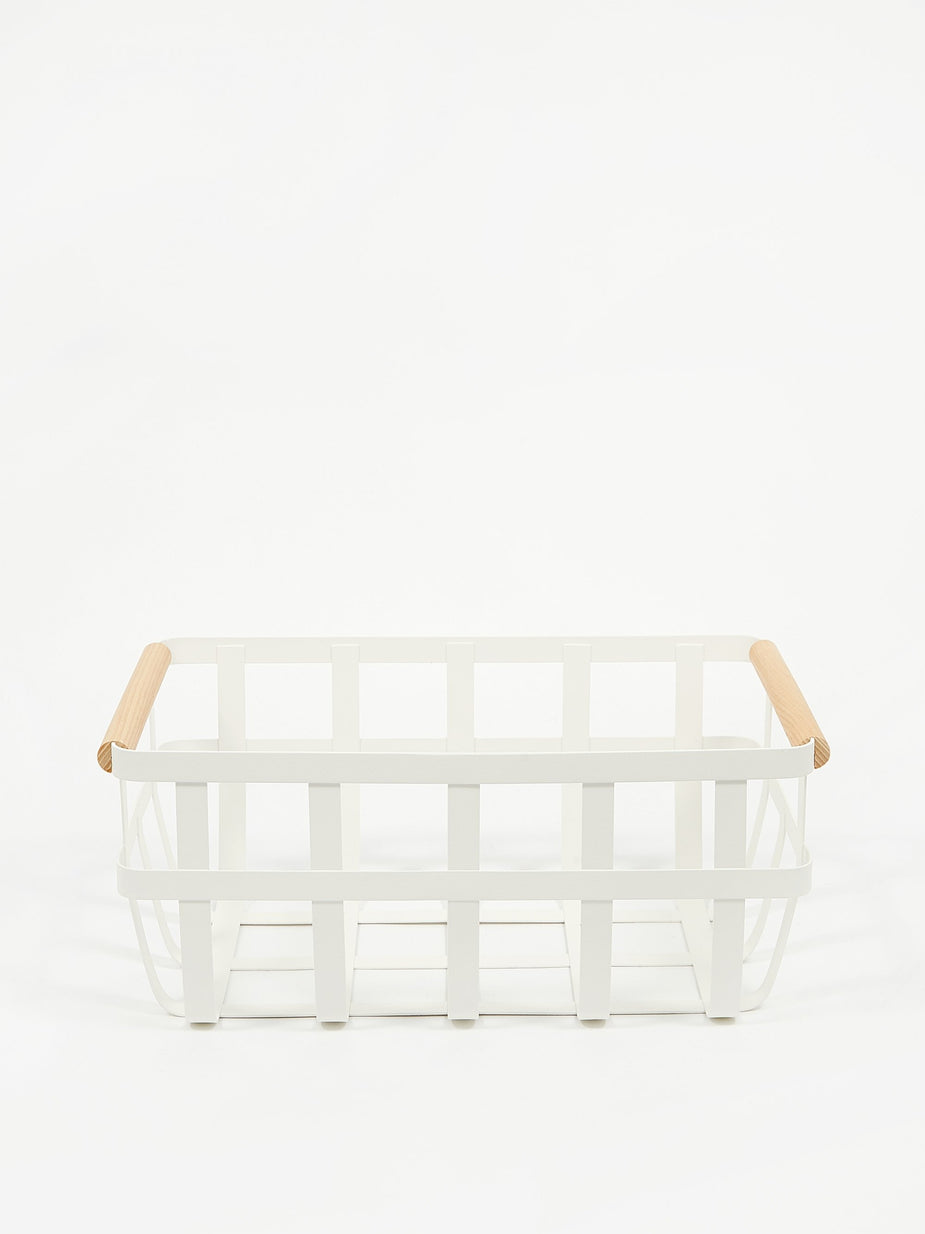Yamazaki Yamazaki Tosca Kitchen Basket Large - White - White