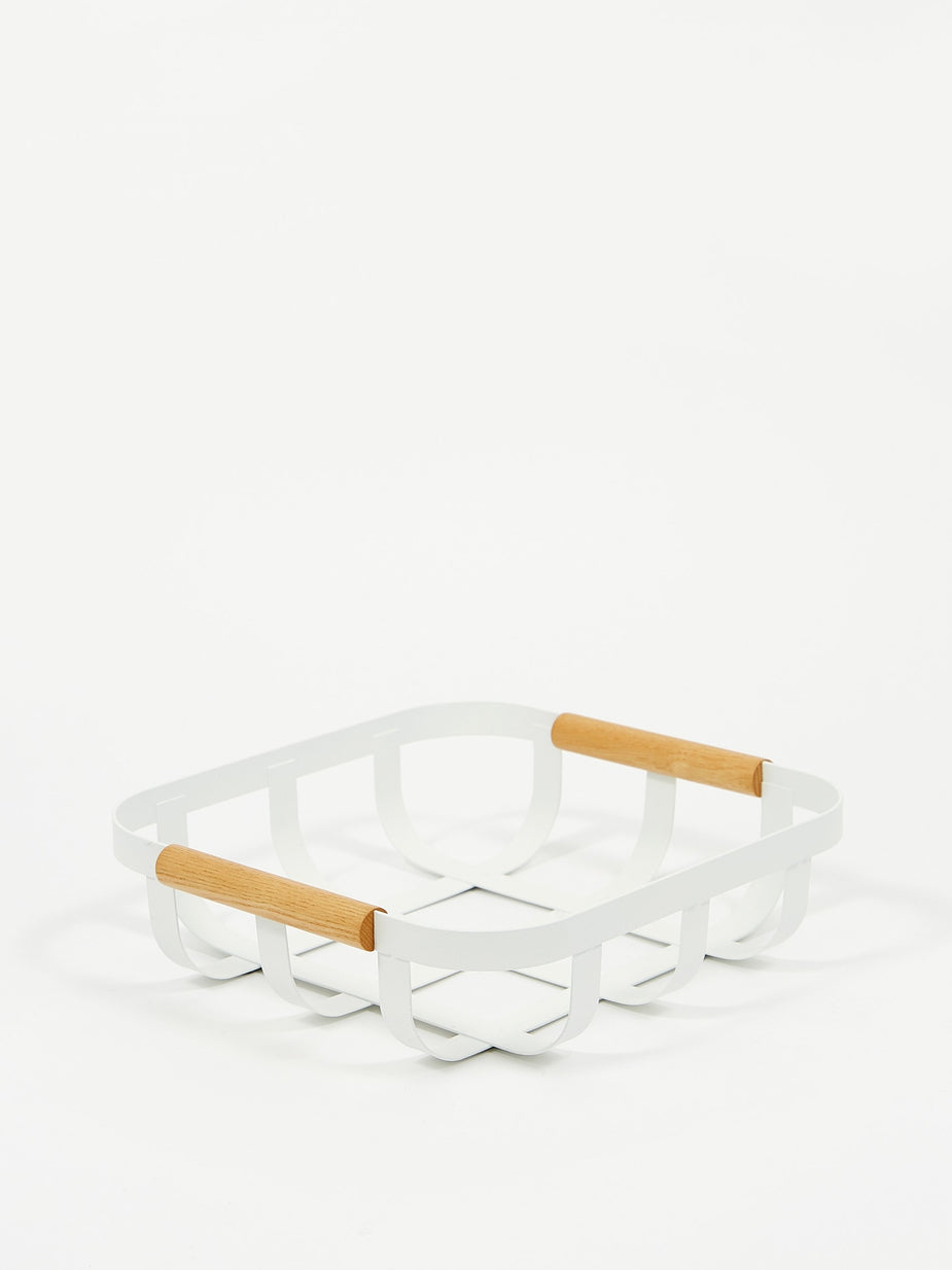 Yamazaki Yamazaki Tosca Kitchen Basket Small - White - White