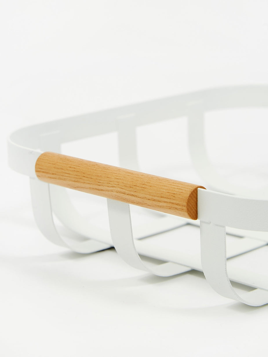 Yamazaki Yamazaki Tosca Kitchen Basket Small - White - White