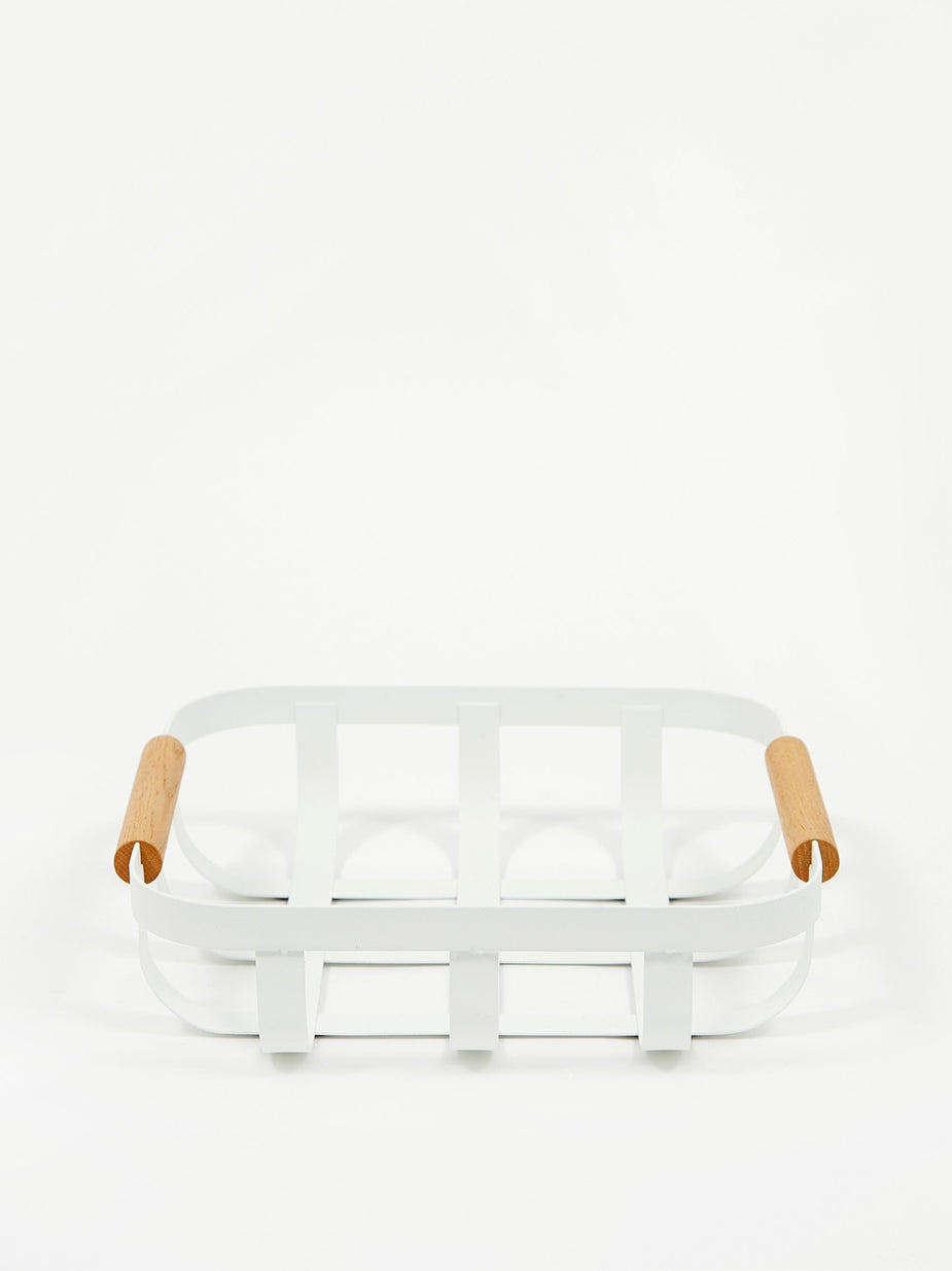 Yamazaki Yamazaki Tosca Kitchen Basket Small - White - White