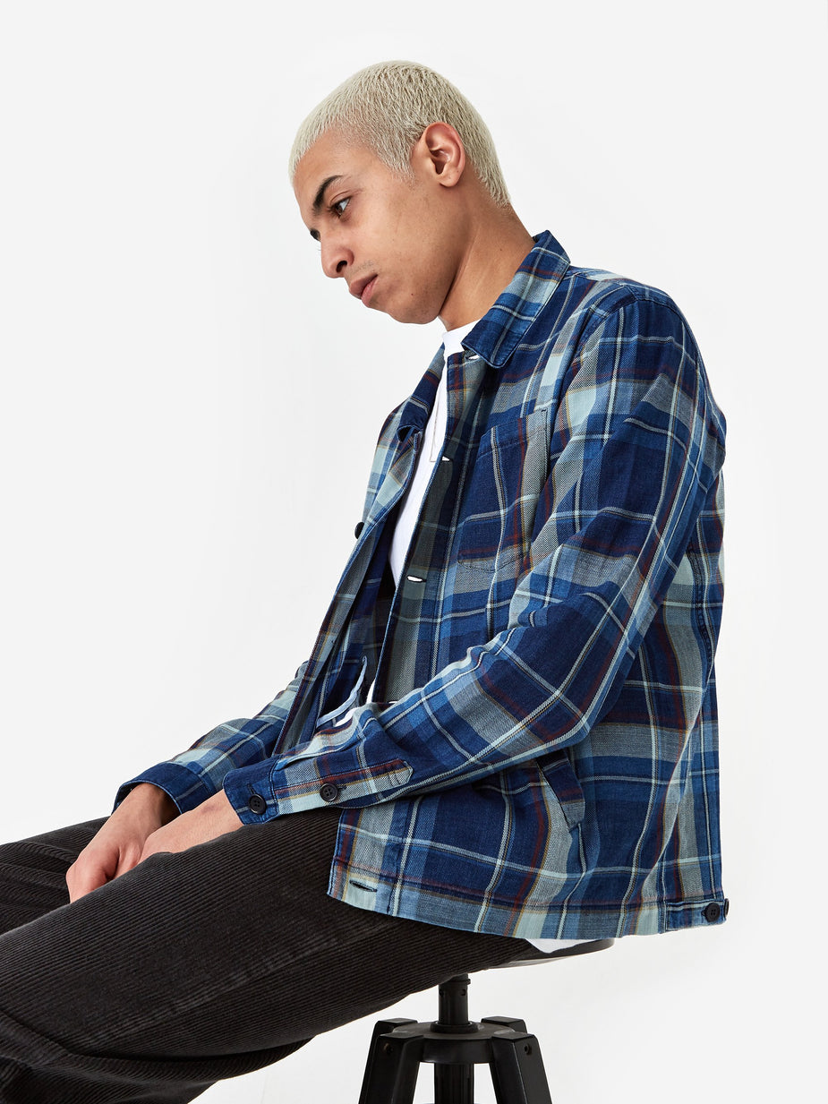 YMC YMC Bowling Shirt - Nacy Check - Check