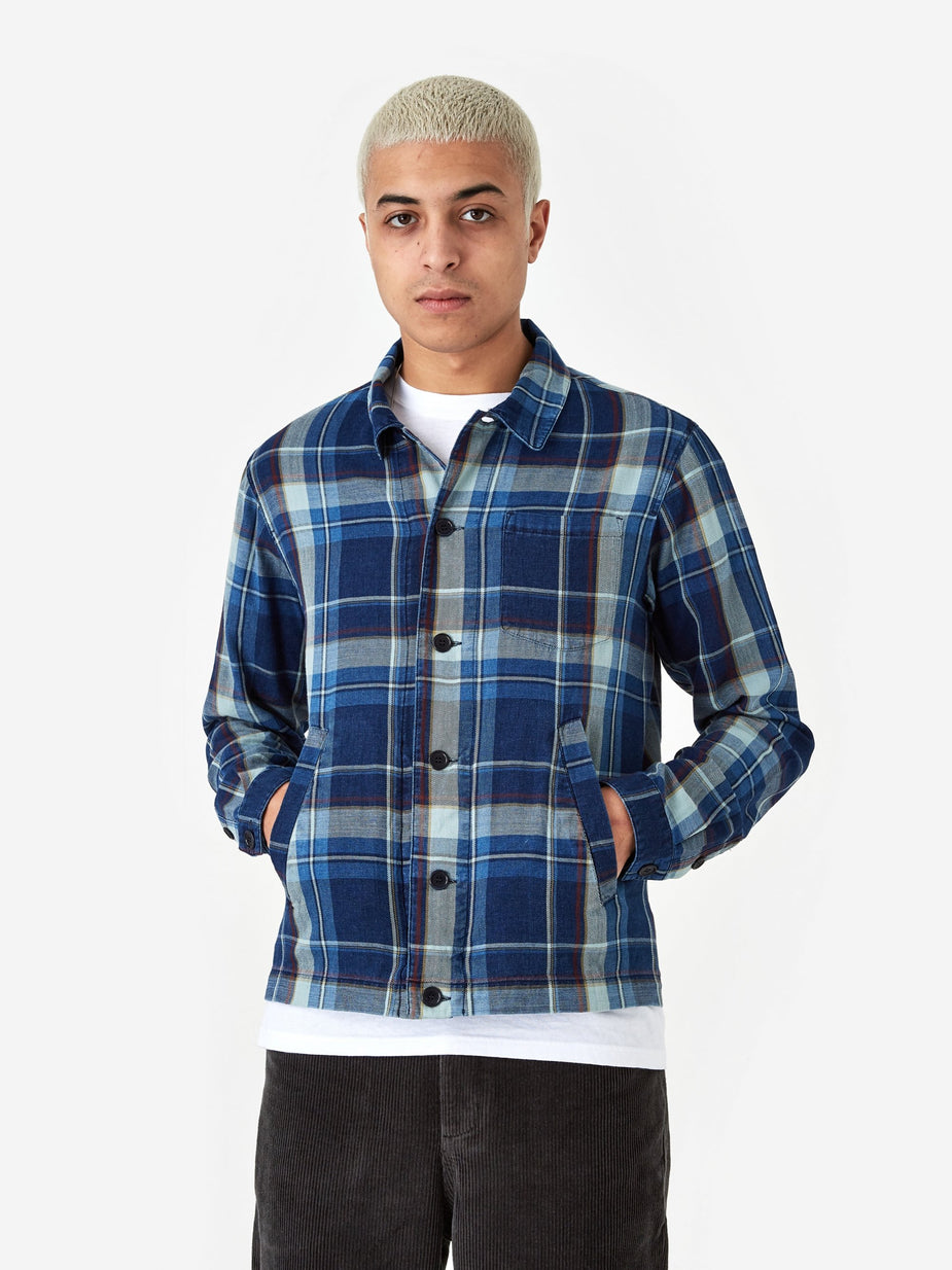 YMC YMC Bowling Shirt - Nacy Check - Check