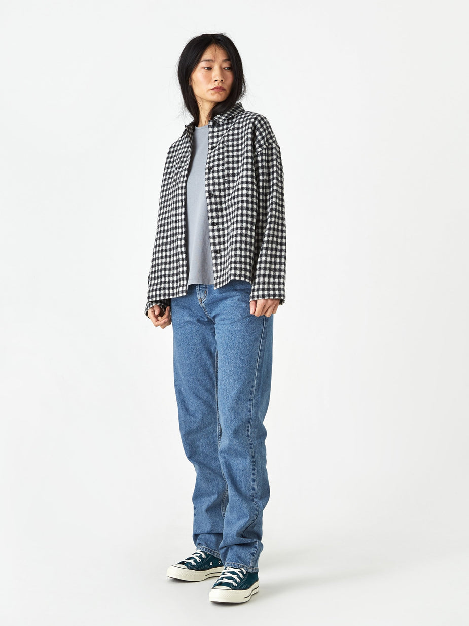 YMC YMC Check Miler Shirt - Black/Ecru - Black