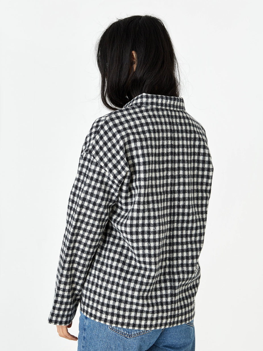 YMC YMC Check Miler Shirt - Black/Ecru - Black
