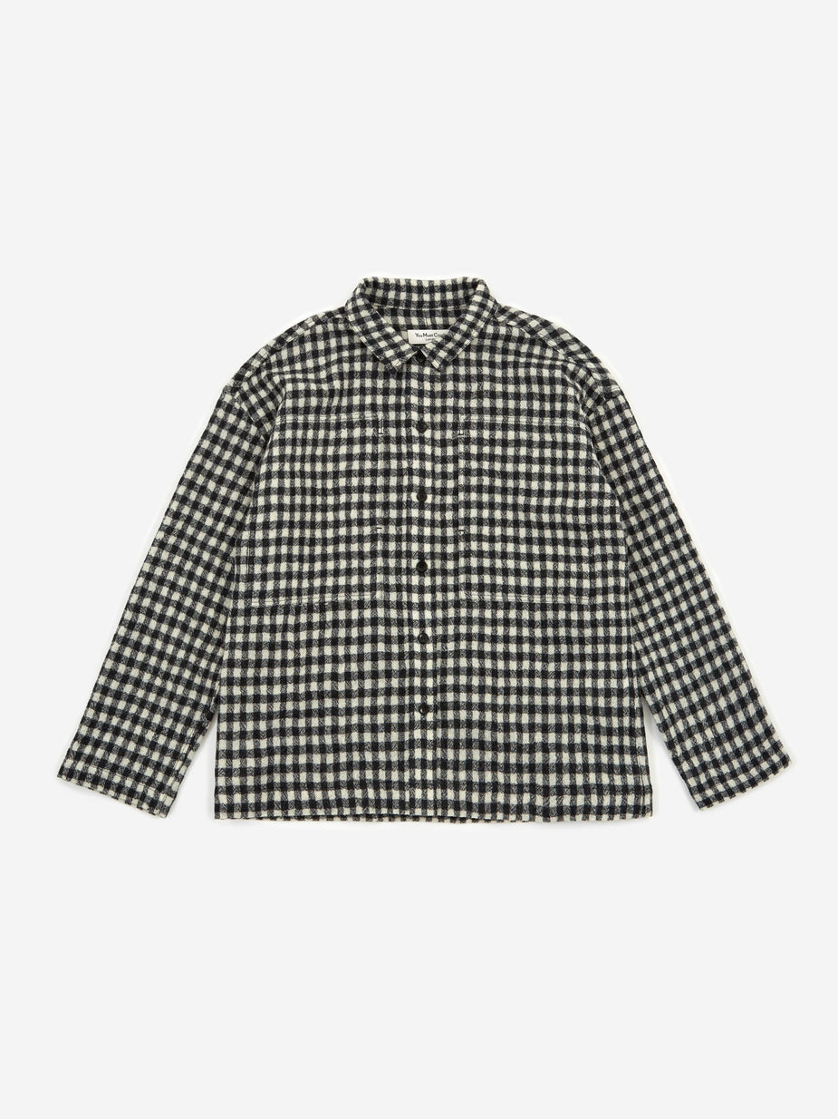 YMC YMC Check Miler Shirt - Black/Ecru - Black