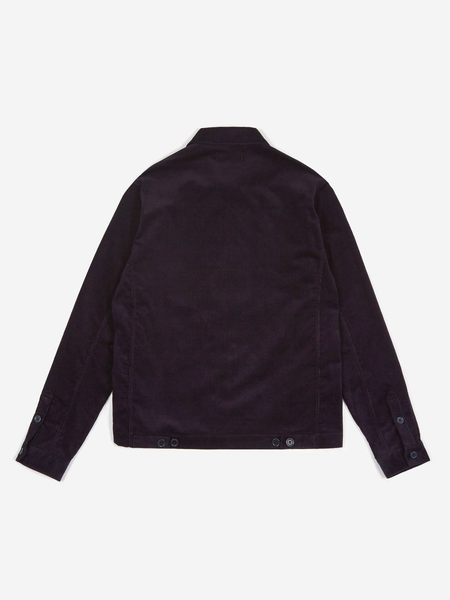 YMC YMC Cord Bowling Shirt - Navy - Blue