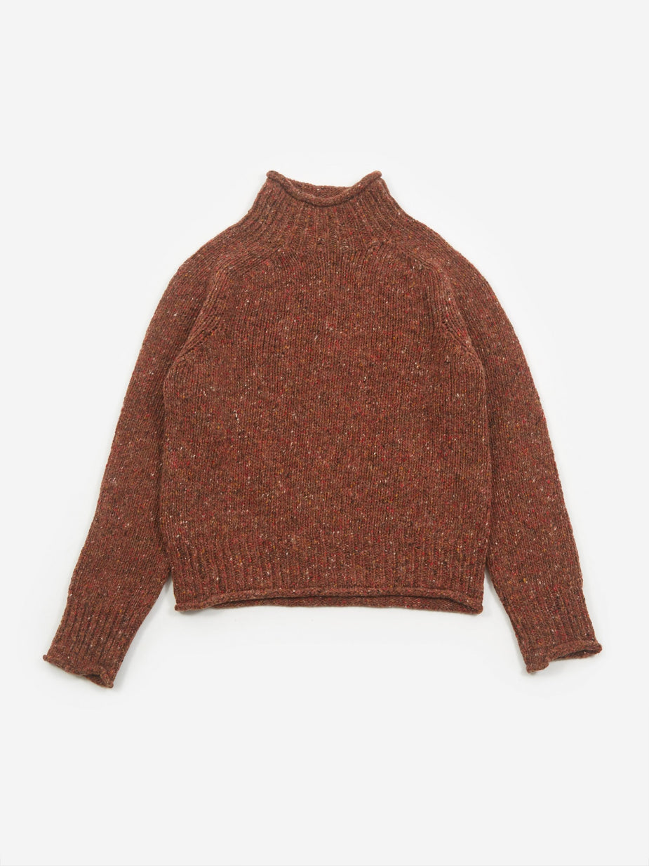 YMC YMC Diddy Roll Neck Jumper - Brown - Brown