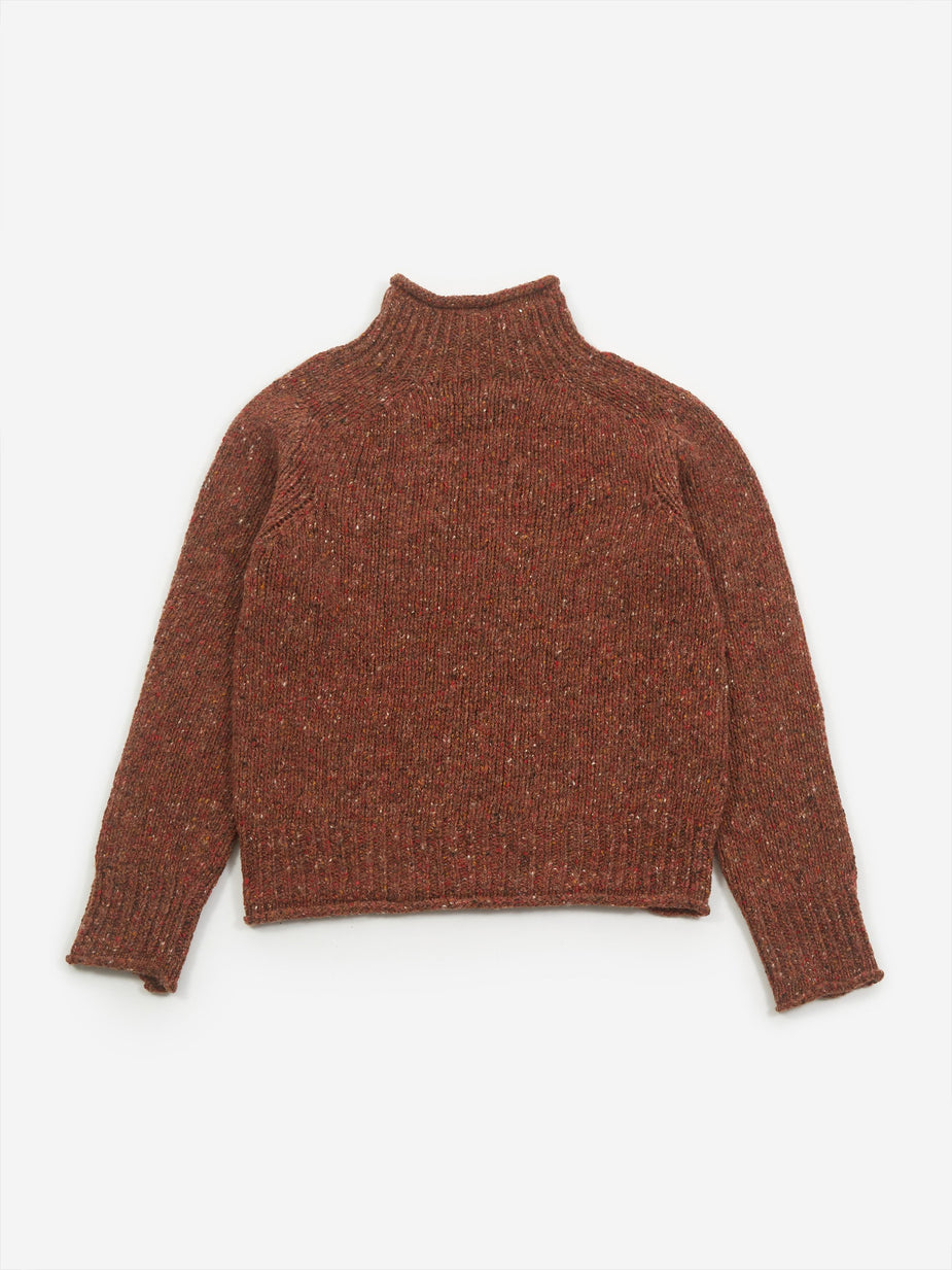 YMC YMC Diddy Roll Neck Jumper - Brown - Brown