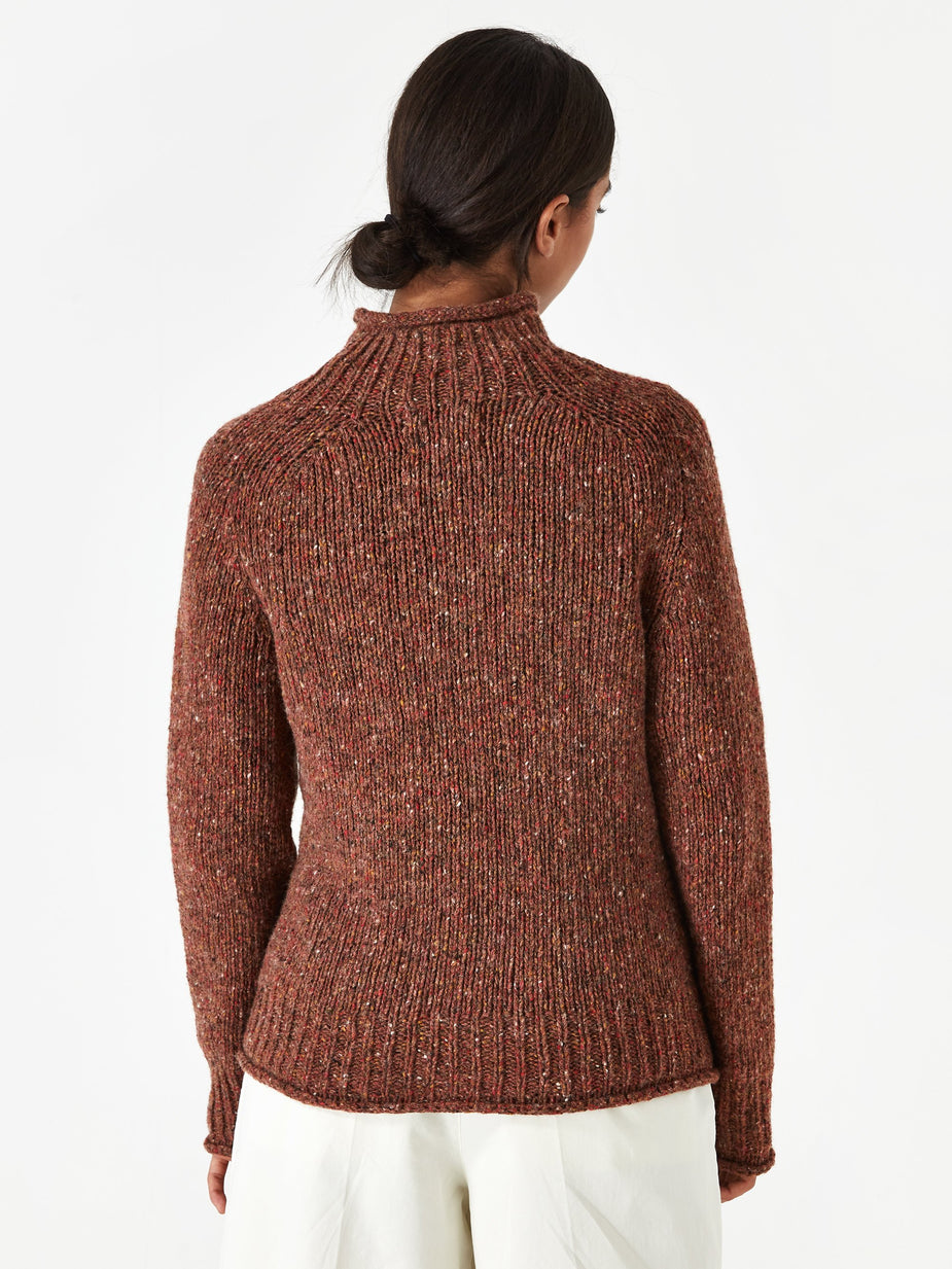 YMC YMC Diddy Roll Neck Jumper - Brown - Brown