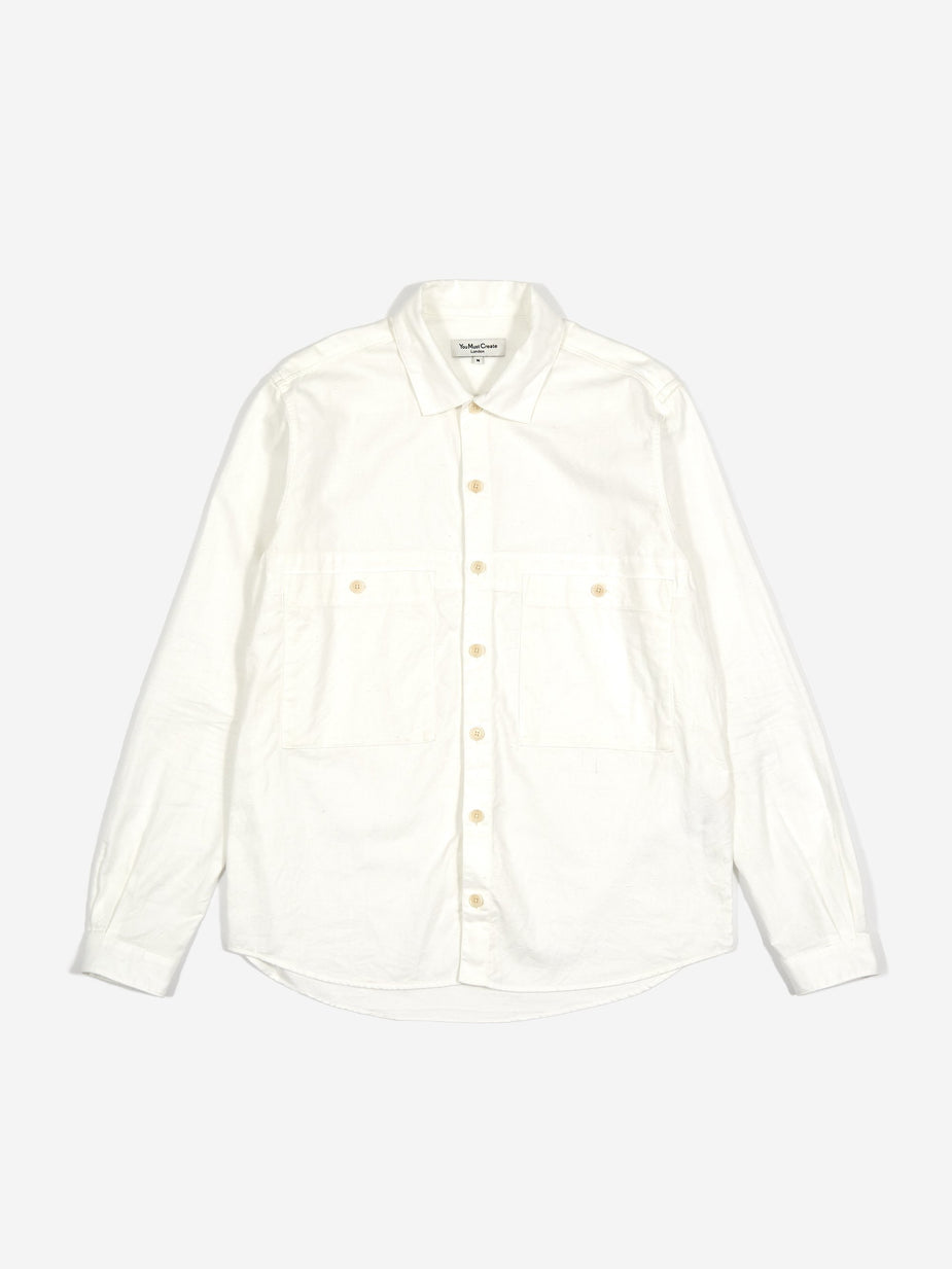 YMC YMC Doc Savage Shirt - Ecru - Neutrals