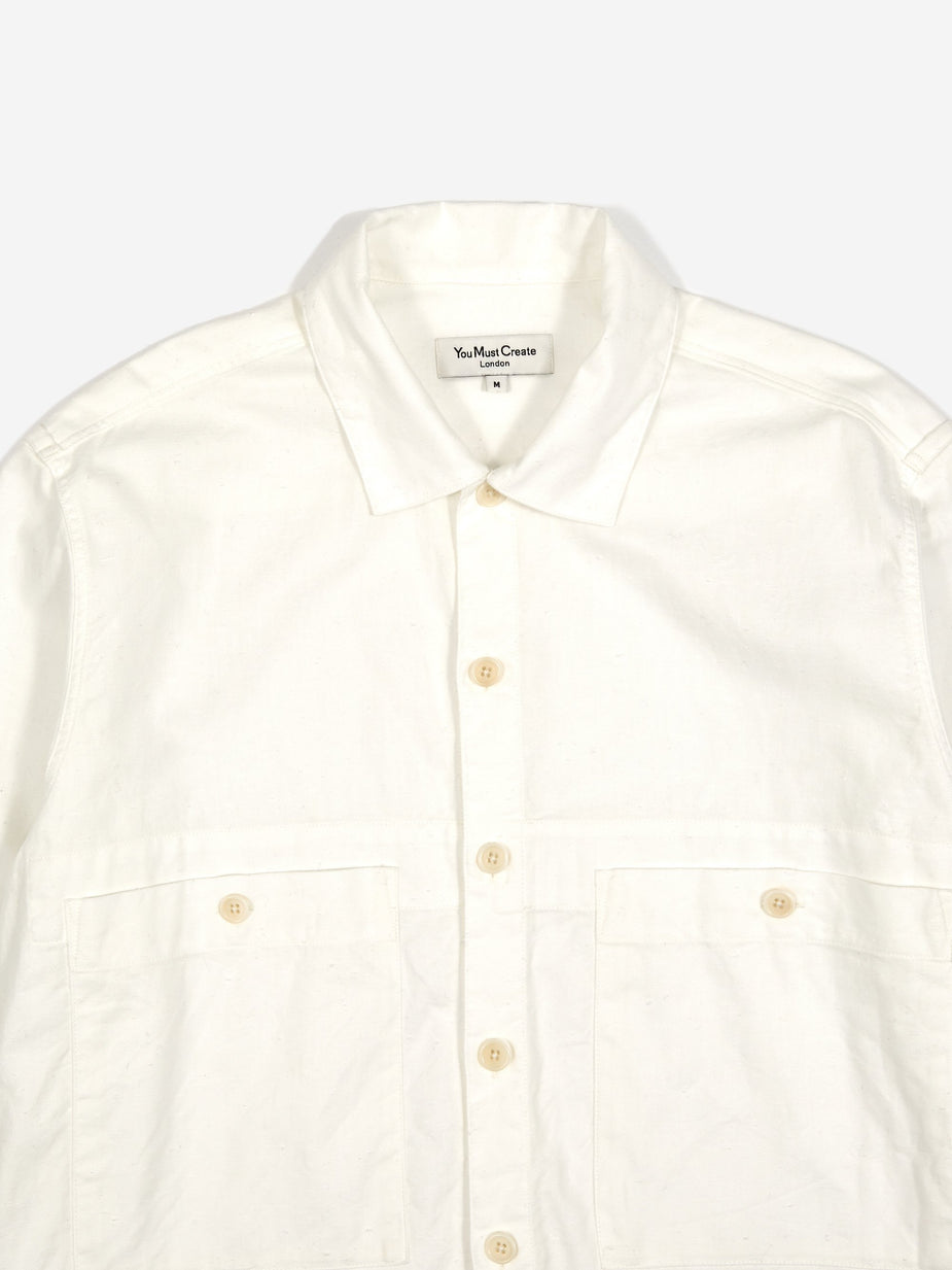 YMC YMC Doc Savage Shirt - Ecru - Neutrals
