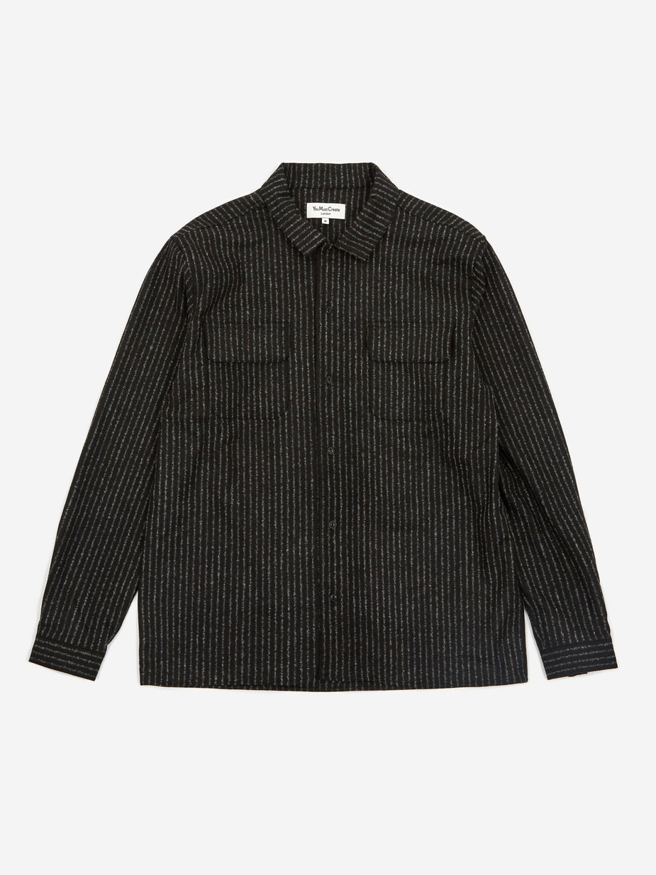 YMC YMC Feathers Shirt - Black/Ecru - Black