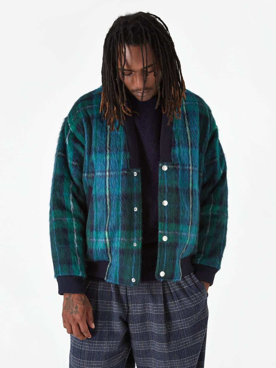 YMC YMC Paninaro Bomber Jacket - Tartan - Orange