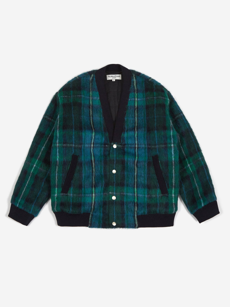 YMC YMC Paninaro Bomber Jacket - Tartan - Orange
