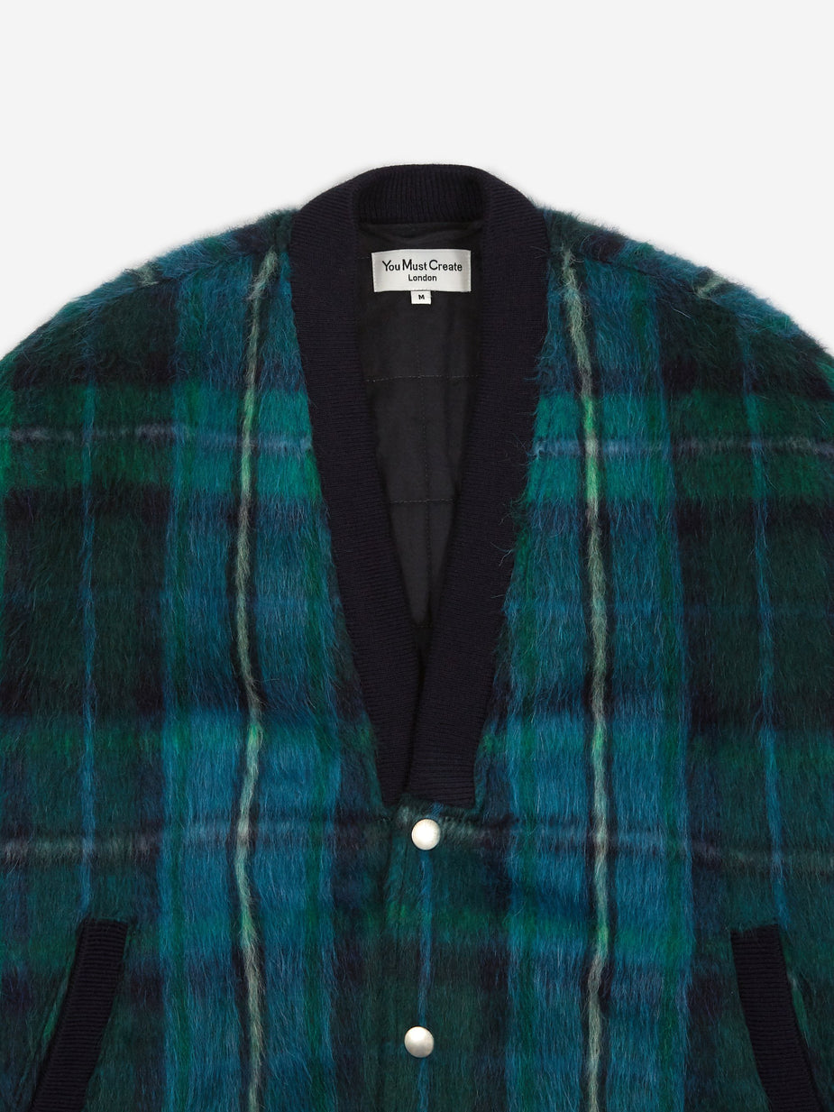 YMC YMC Paninaro Bomber Jacket - Tartan - Orange