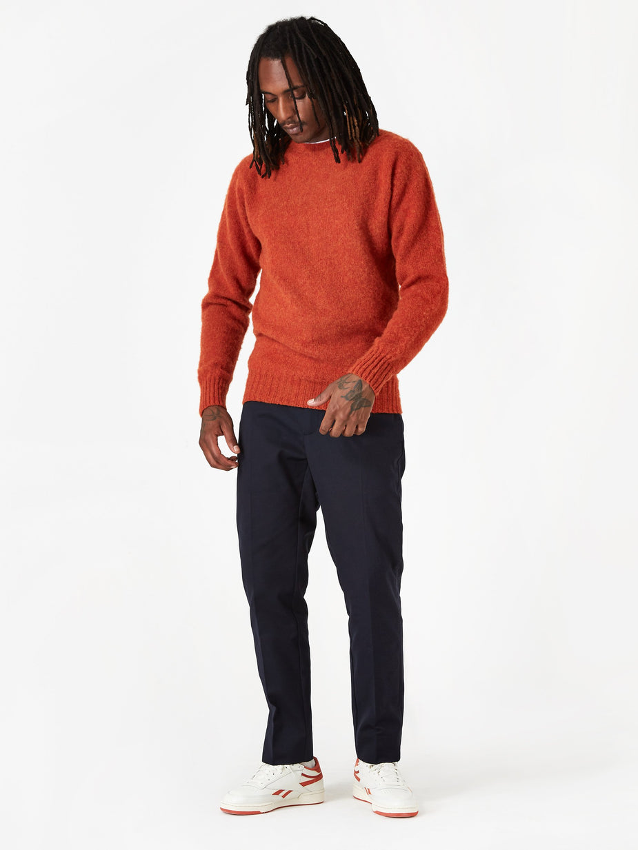 YMC YMC Suedehead Crewneck Jumper - Rust - Other