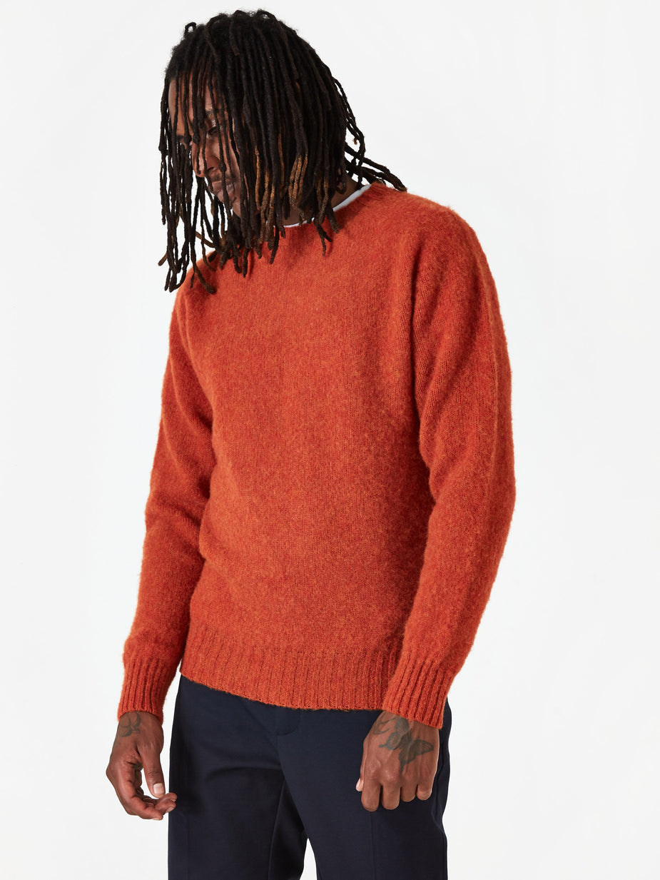 YMC YMC Suedehead Crewneck Jumper - Rust - Other