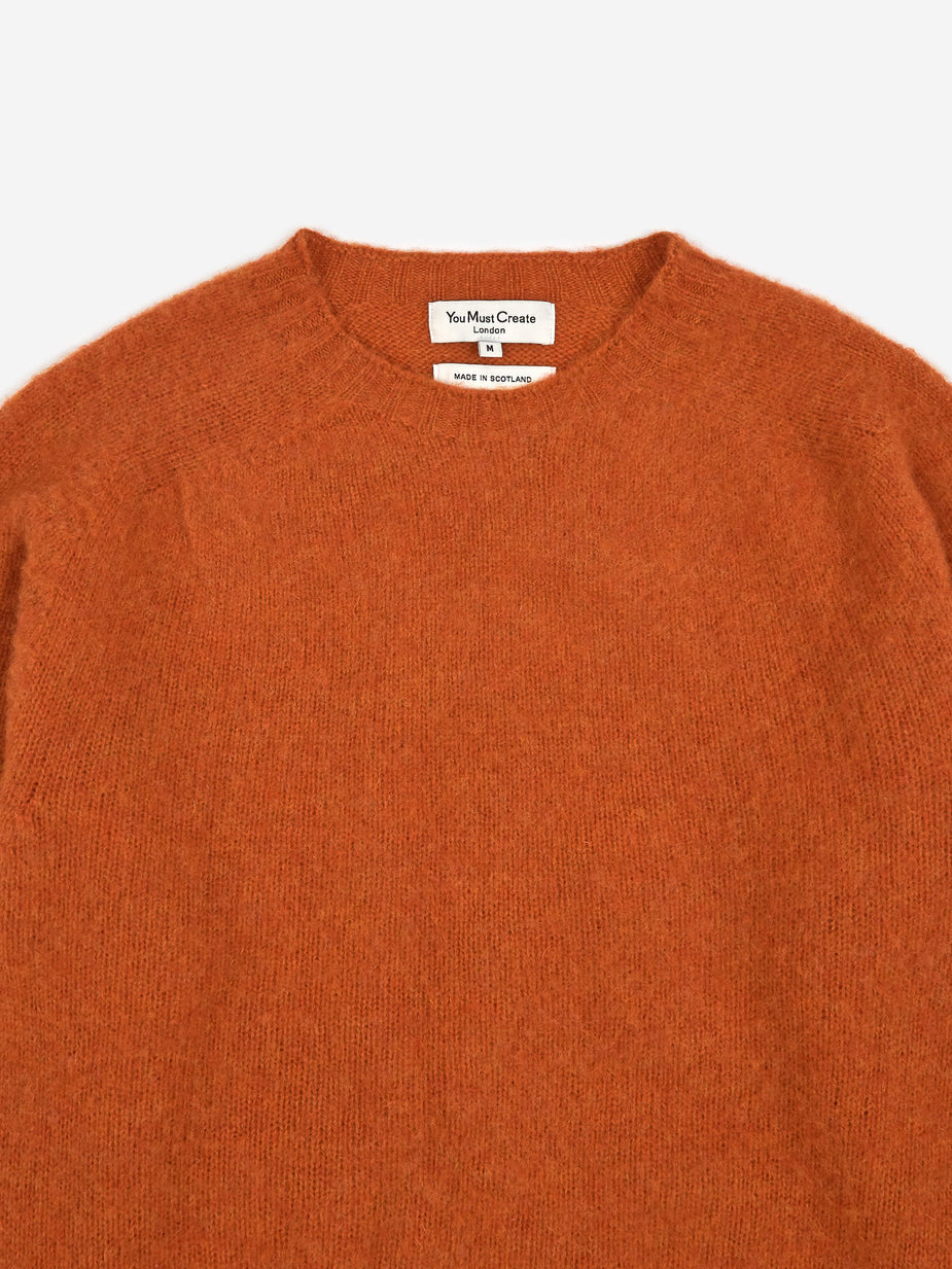 YMC YMC Suedehead Crewneck Jumper - Rust - Other