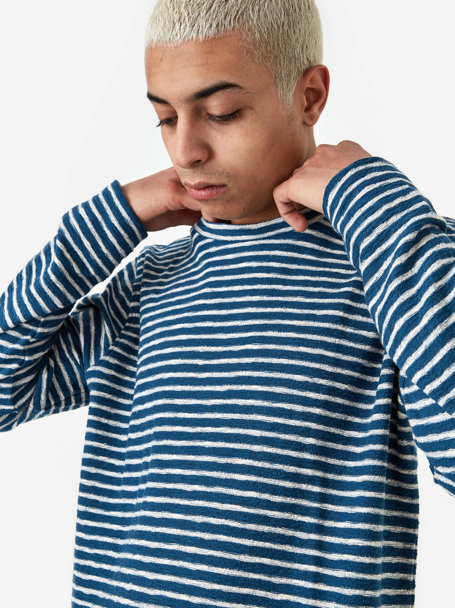 YMC YMC X Sweatshirt - Blue/Ecru - Blue