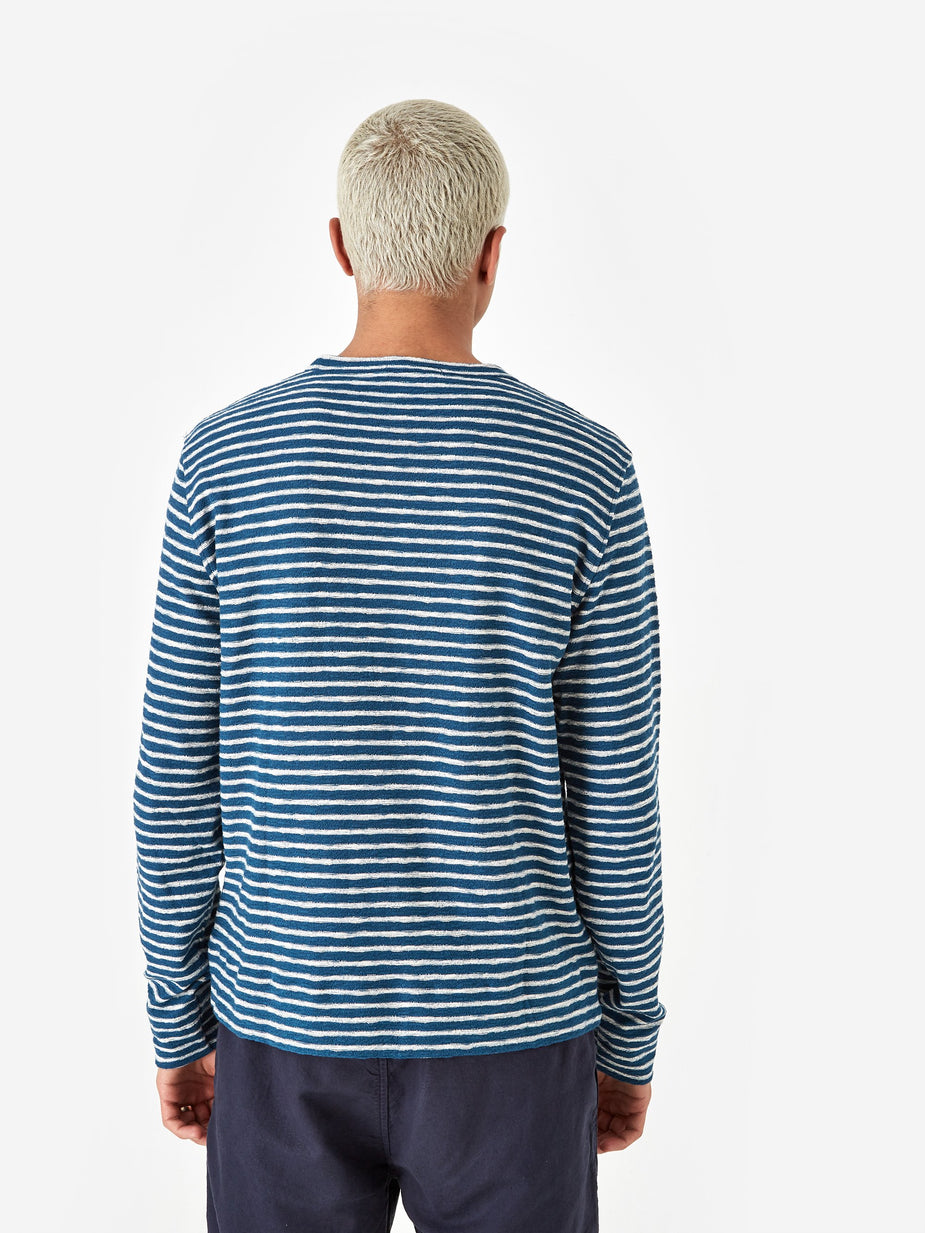 YMC YMC X Sweatshirt - Blue/Ecru - Blue