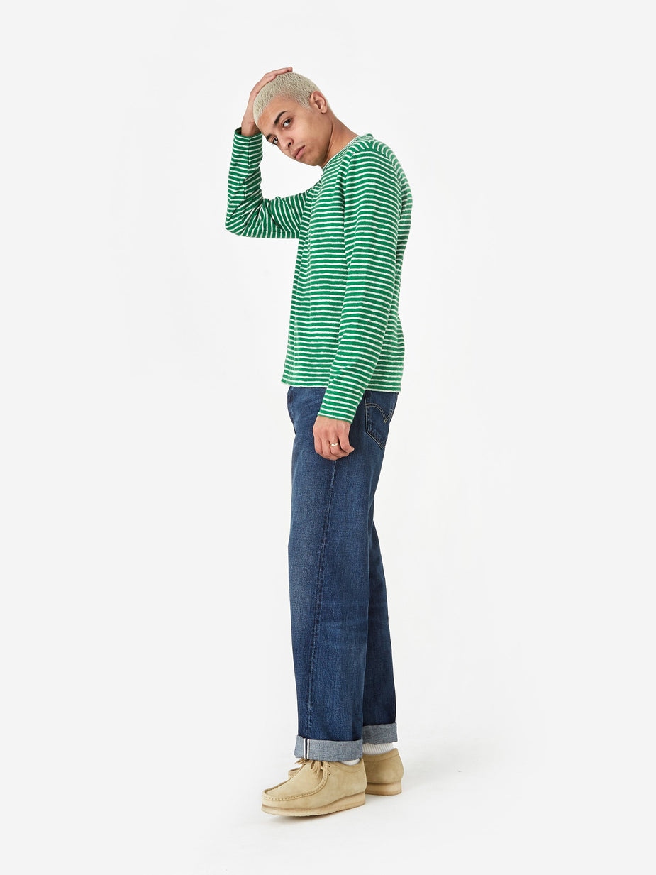YMC YMC X Sweatshirt - Green/Ecru - Green