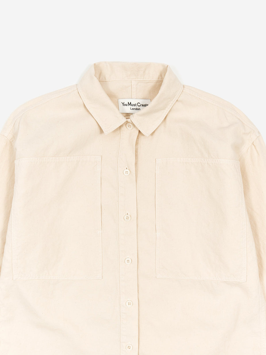 YMC YMC Miller Shirt - Ecru - Neutrals