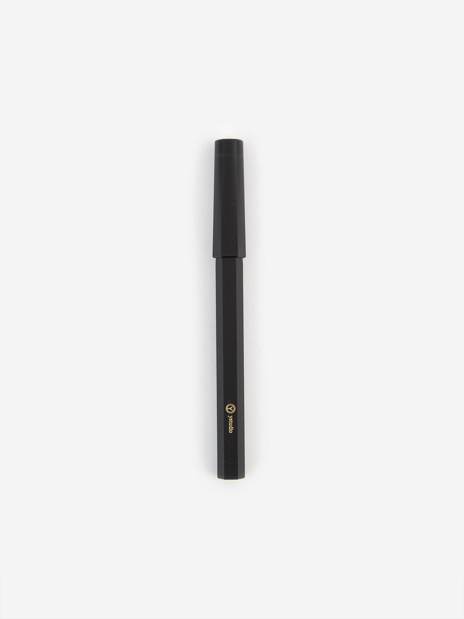 Ystudio Ystudio Resin Rollerball Pen - Black - Black