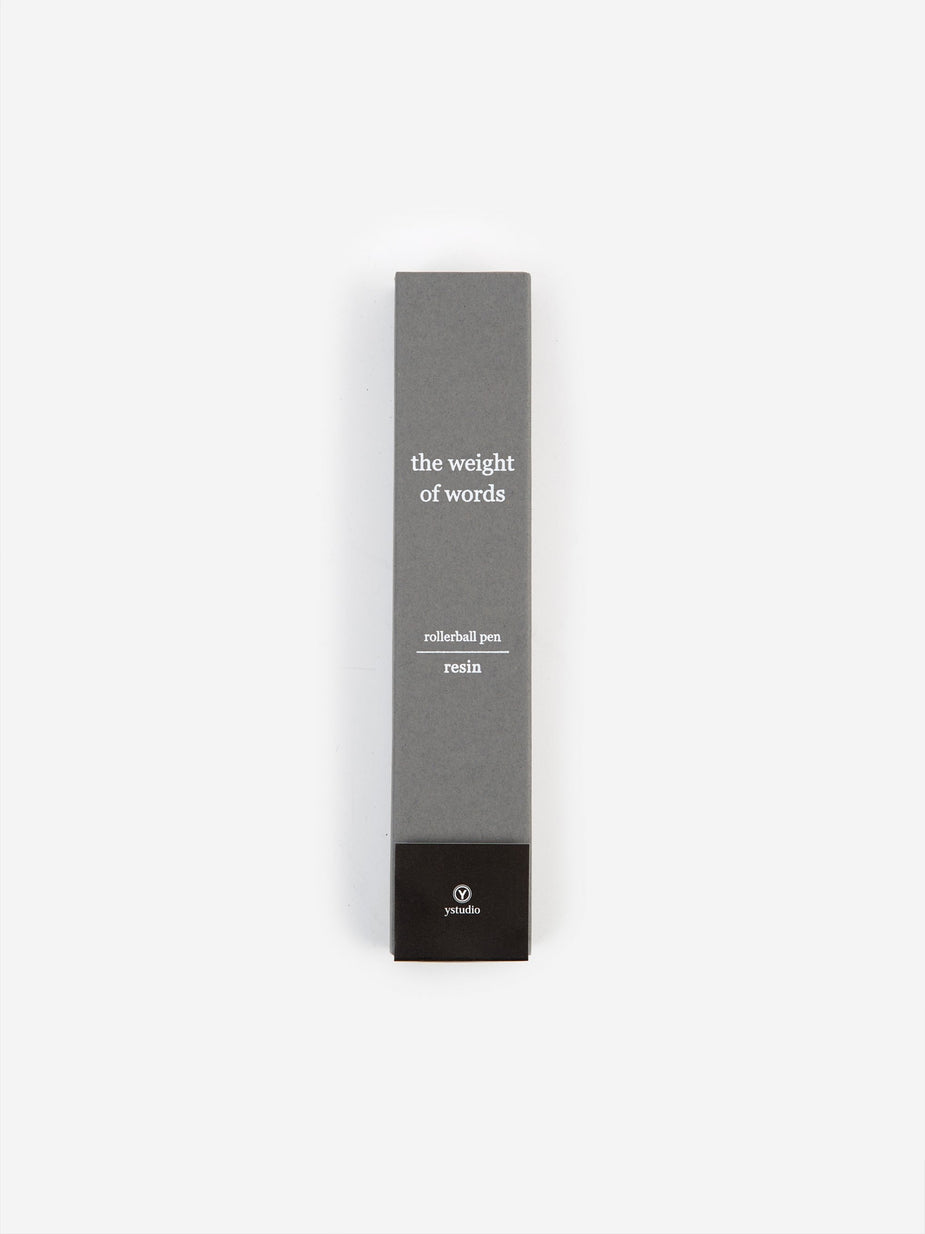 Ystudio Ystudio Resin Rollerball Pen - Black - Black