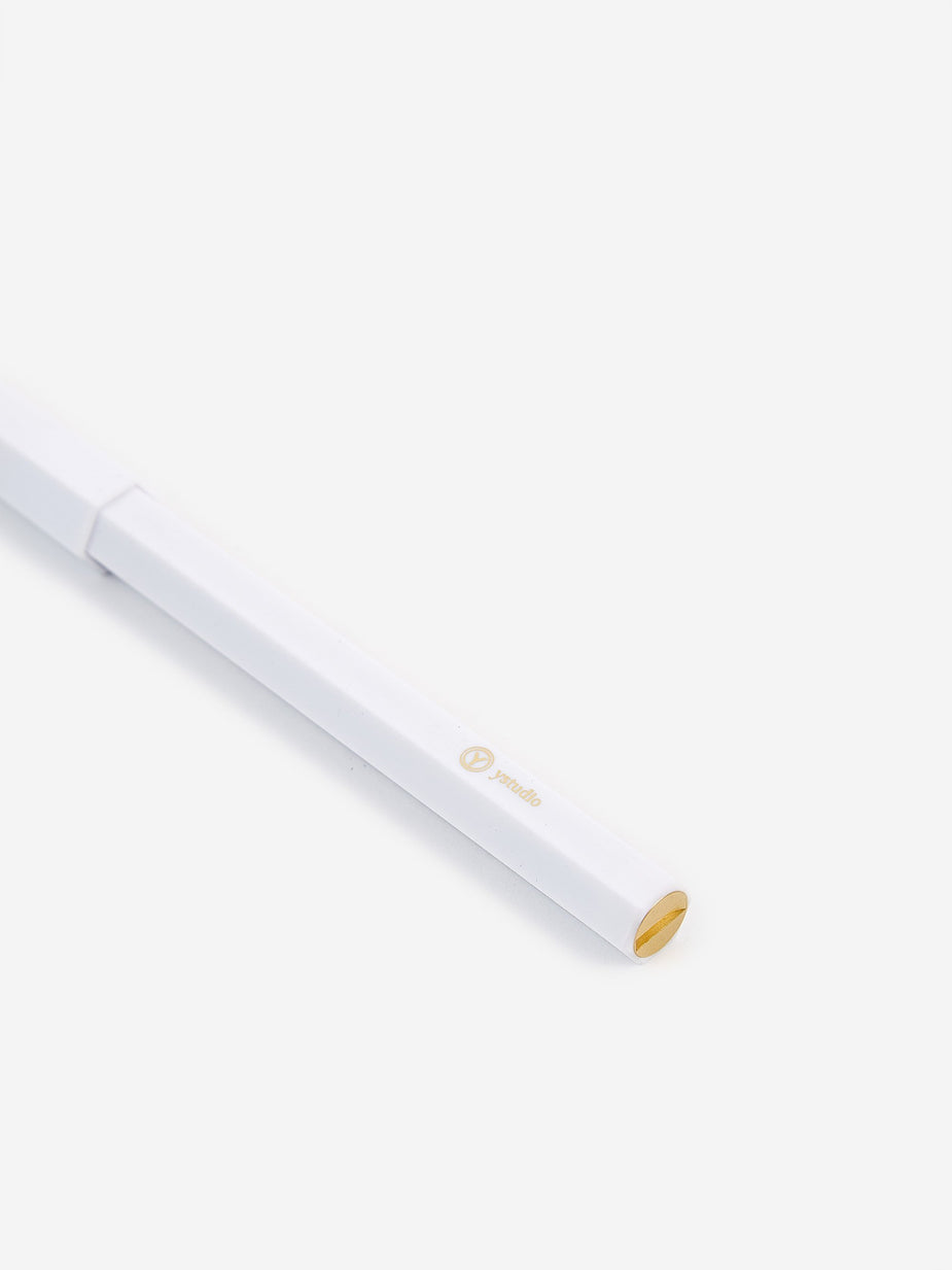 Ystudio Ystudio Resin Rollerball Pen - White - White