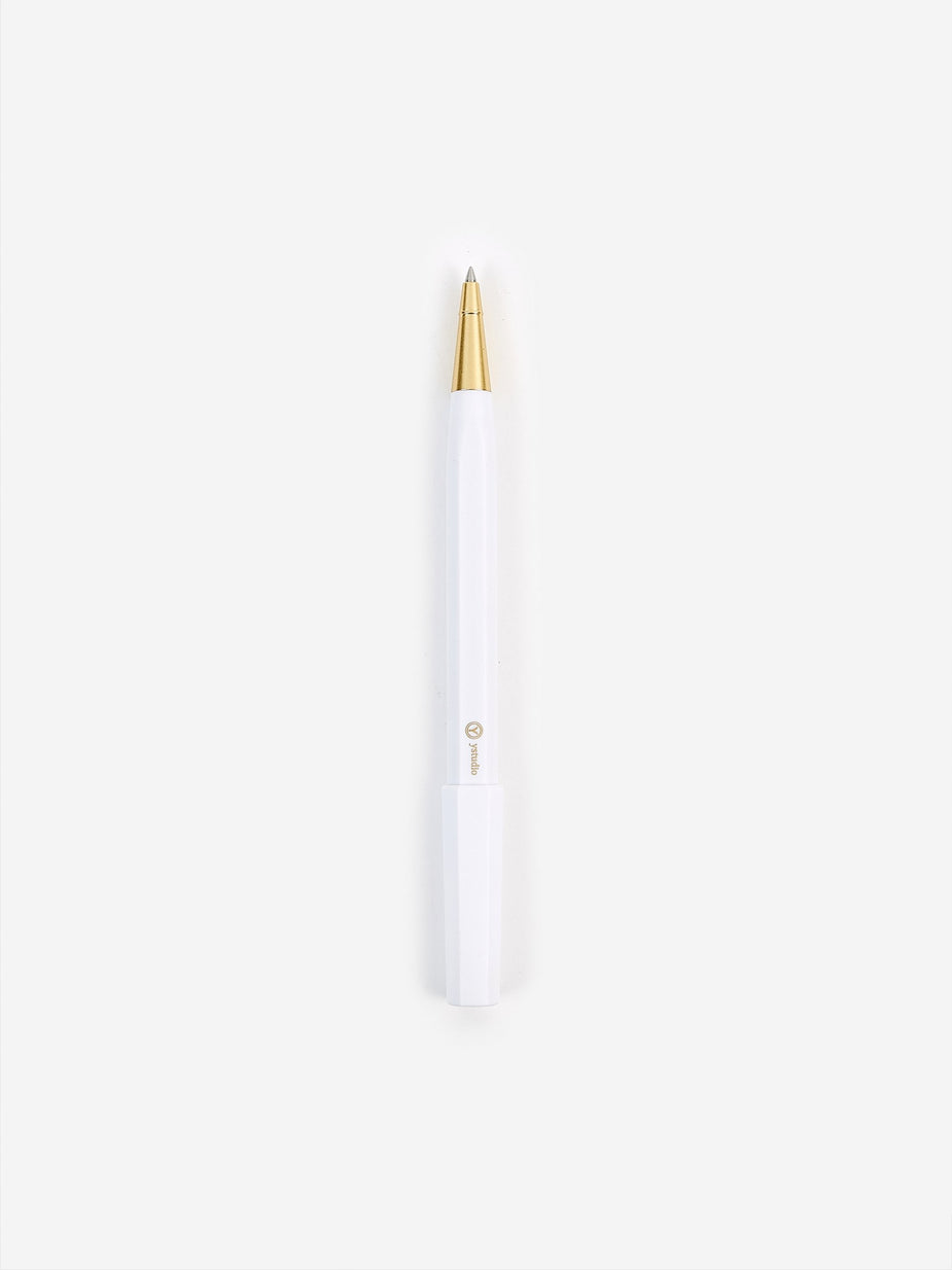 Ystudio Ystudio Resin Rollerball Pen - White - White