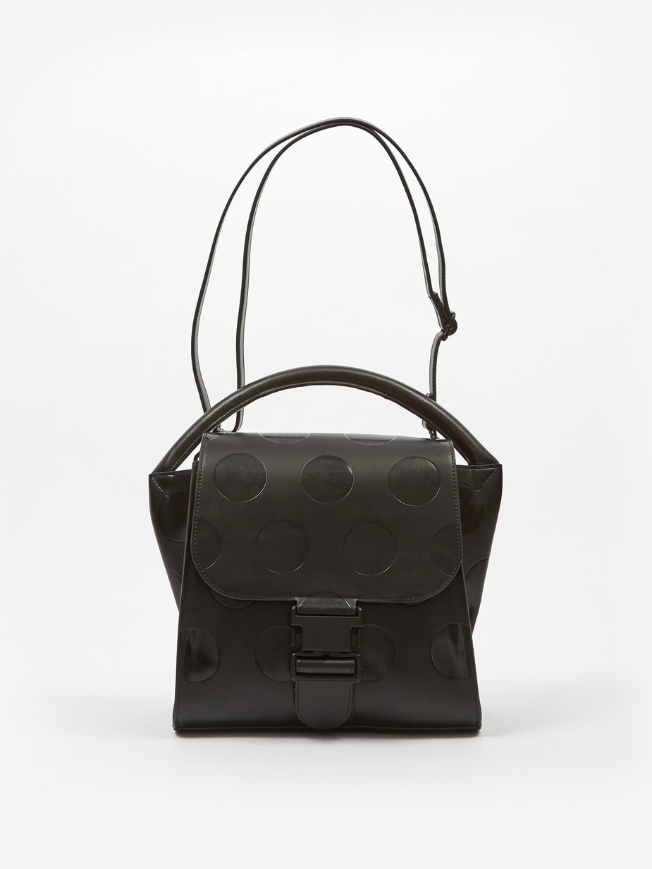 Zucca Zucca Buckle Bag Spot Medium - Black - Black