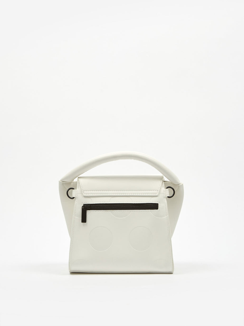 Zucca Zucca Buckle Bag Spot Small - White - White