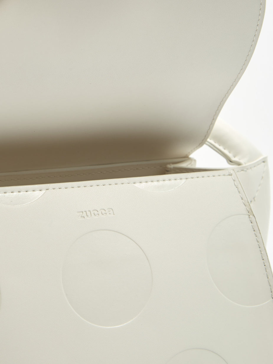 Zucca Zucca Buckle Bag Spot Small - White - White