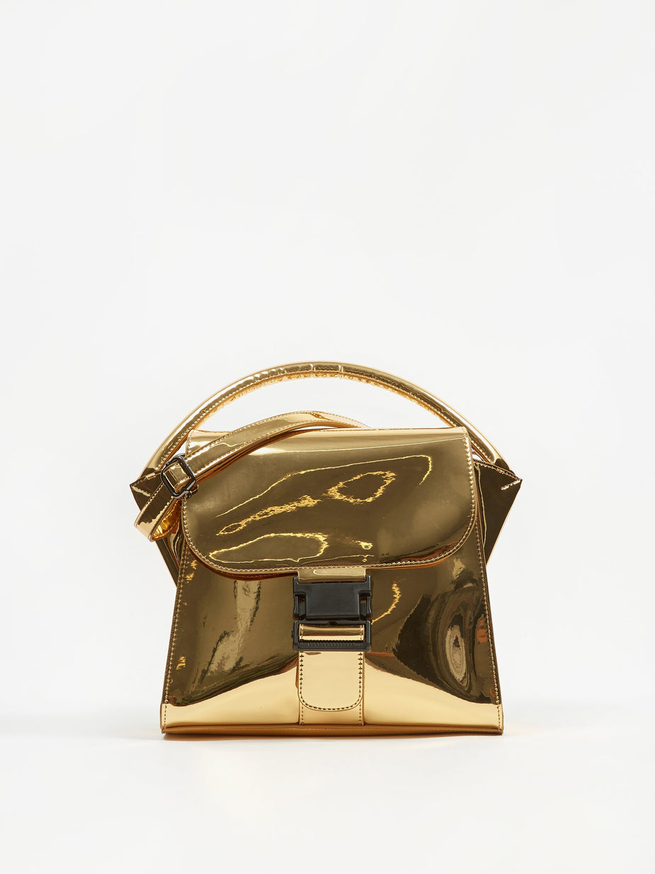 Zucca Zucca Buckled Bag Mirror - Gold - Gold