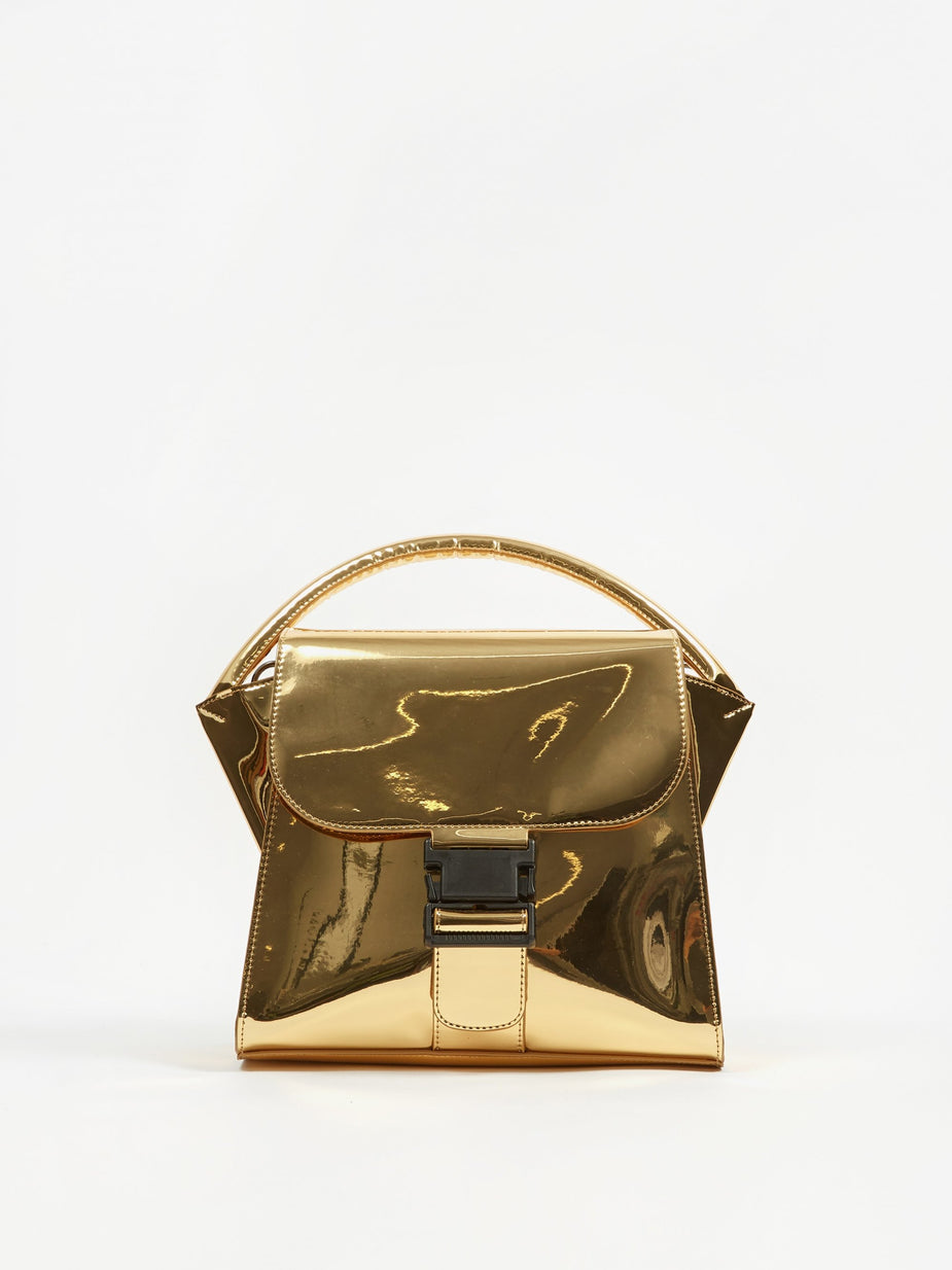 Zucca Zucca Buckled Bag Mirror - Gold - Gold
