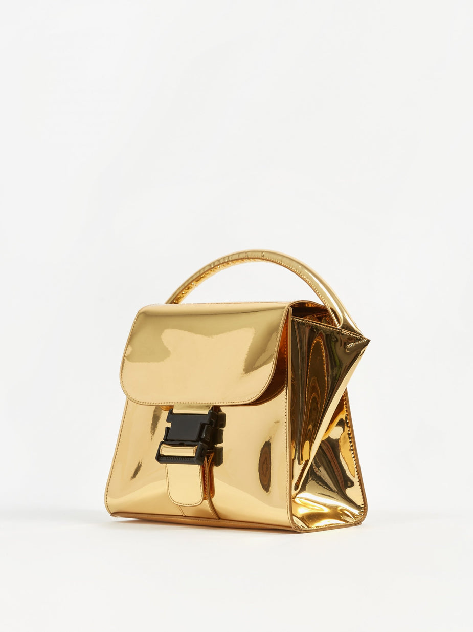 Zucca Zucca Buckled Bag Mirror - Gold - Gold