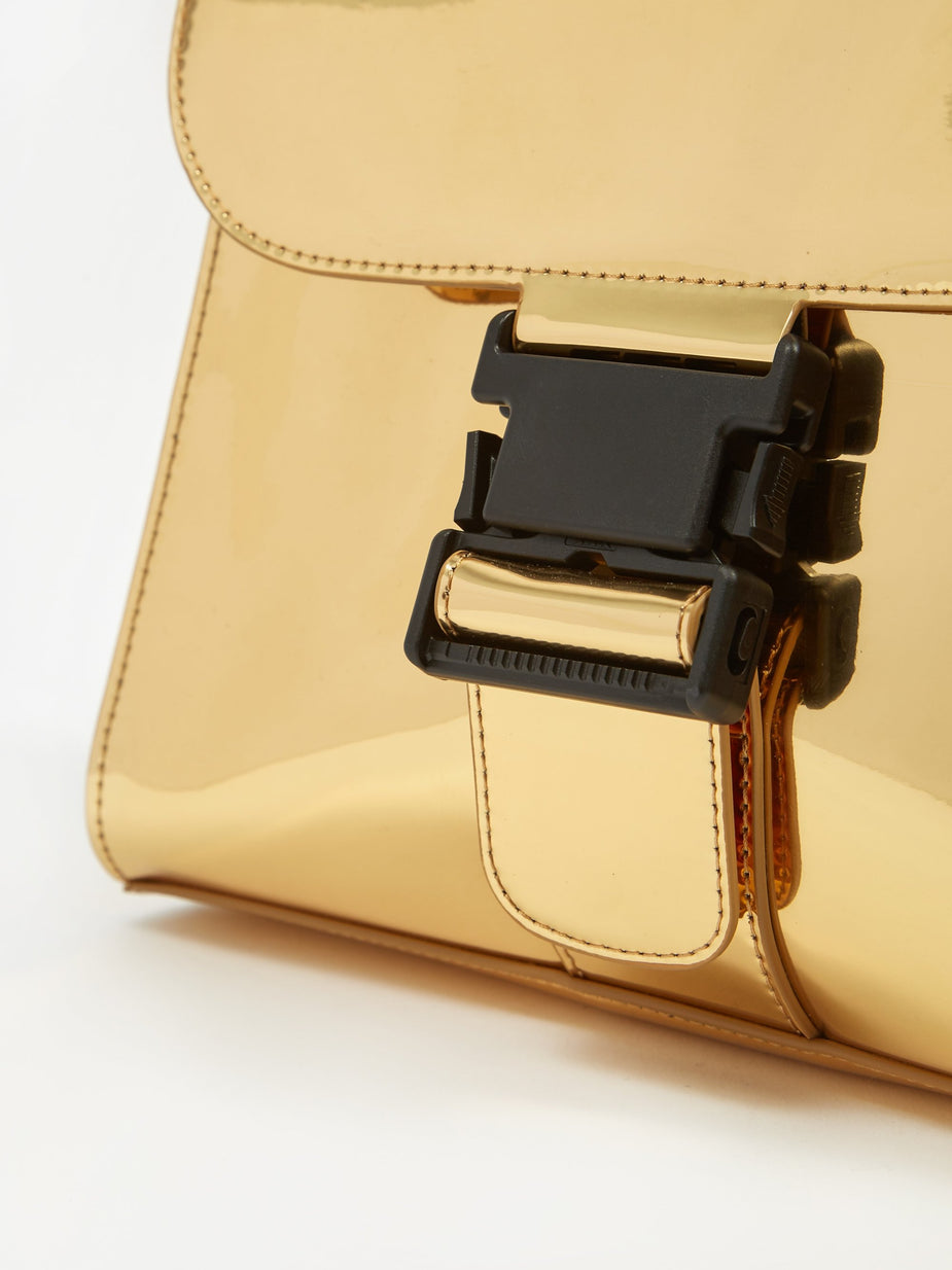 Zucca Zucca Buckled Bag Mirror - Gold - Gold