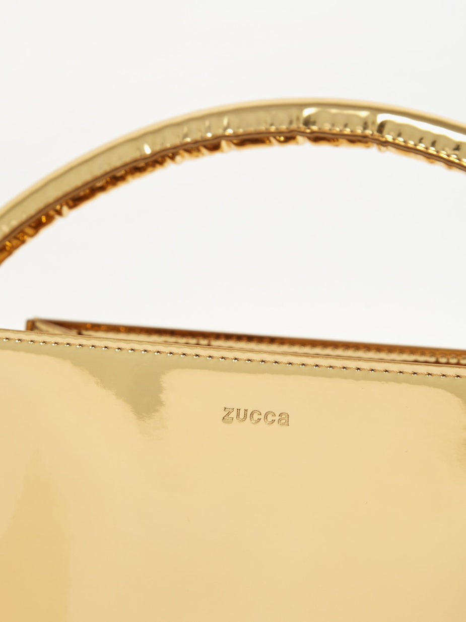 Zucca Zucca Buckled Bag Mirror - Gold - Gold