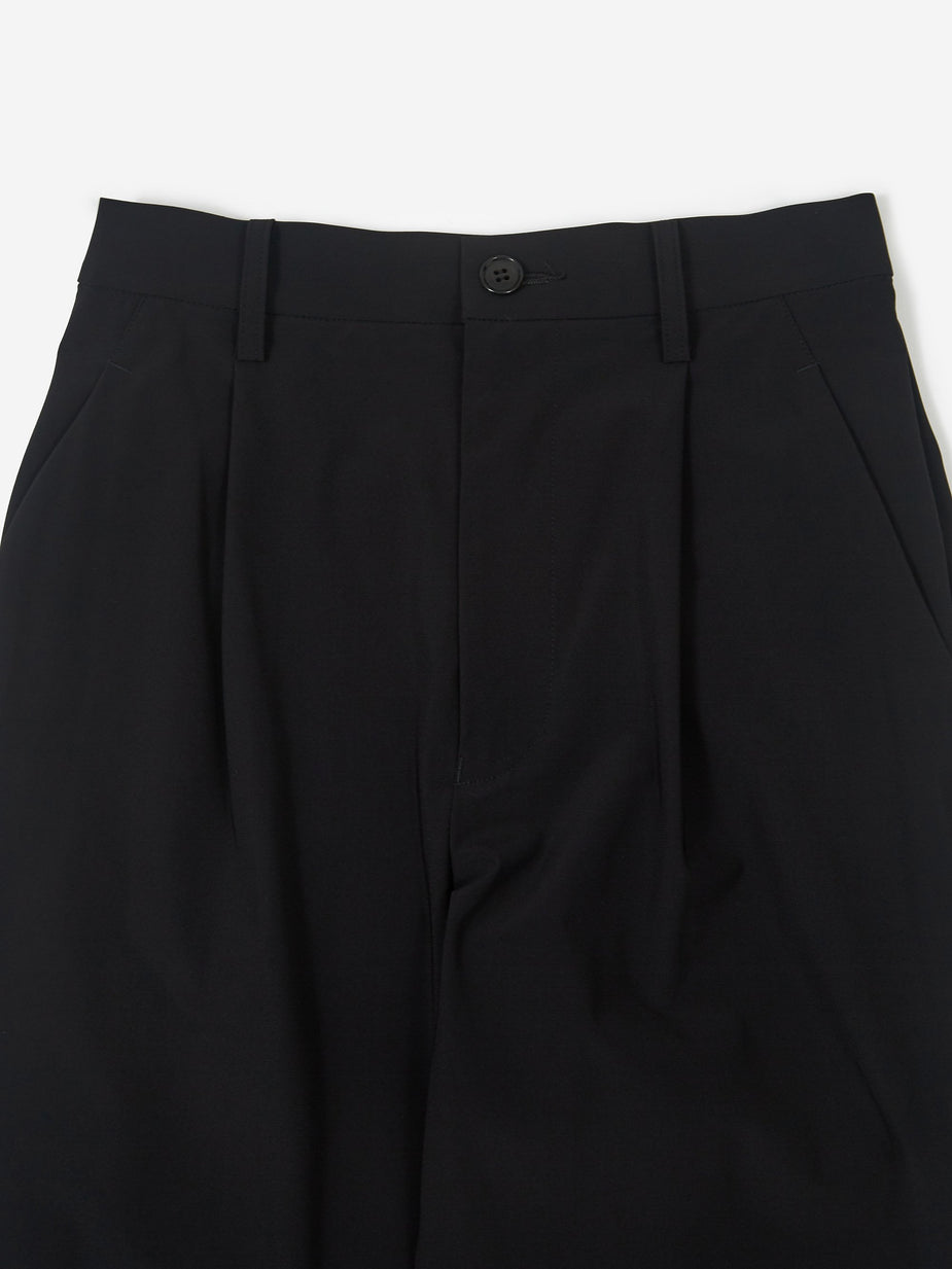 Zucca Zucca Carvico Pleat Trouser - Black - Black
