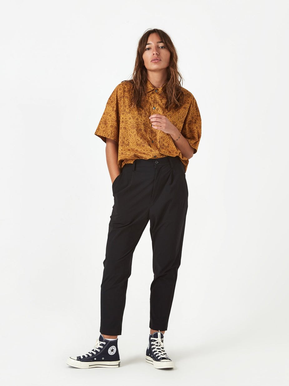 Zucca Zucca Carvico Pleat Trouser - Black - Black