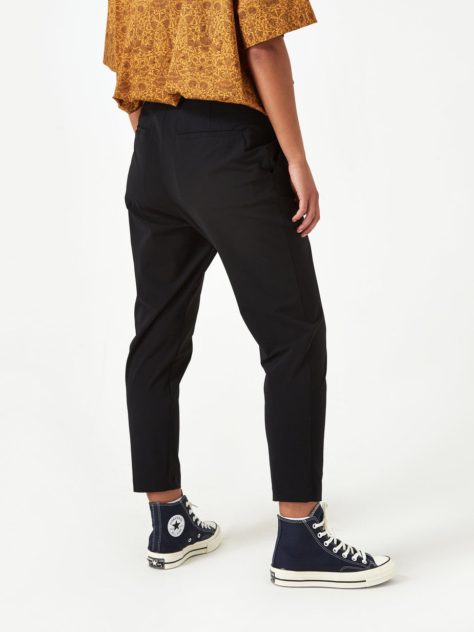 Zucca Zucca Carvico Pleat Trouser - Black - Black