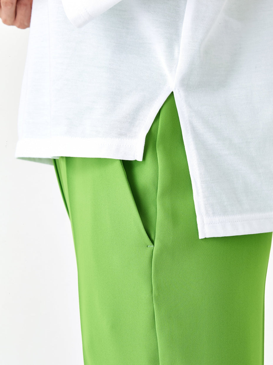 Zucca Zucca Coated Jersey Round Neck Top - White - White