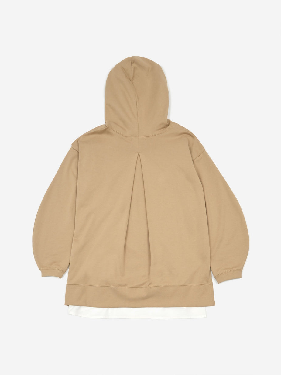 Zucca Zucca Combination Urake Hooded Sweatshirt - Beige - Neutrals