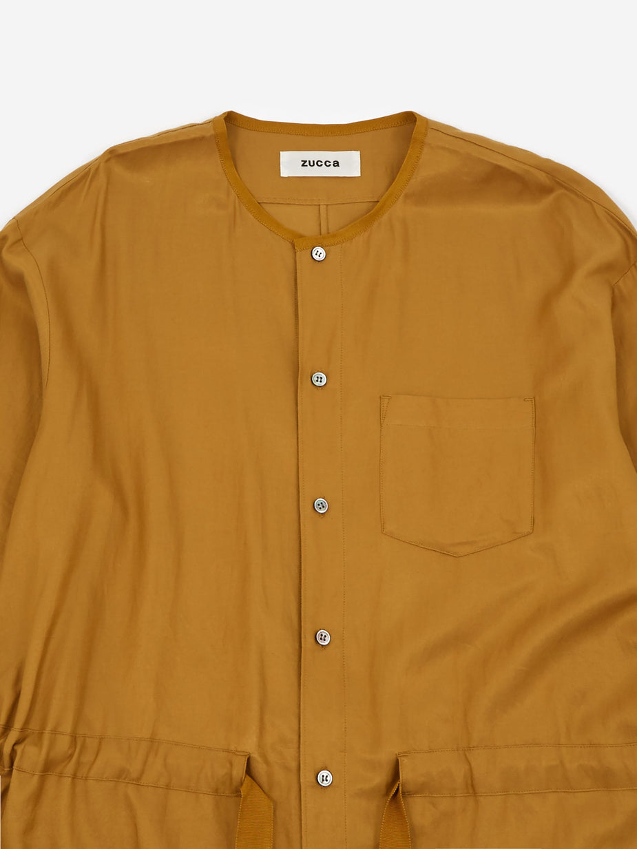 Zucca Zucca Cotton Rayon Twill Dress - Camel - Other