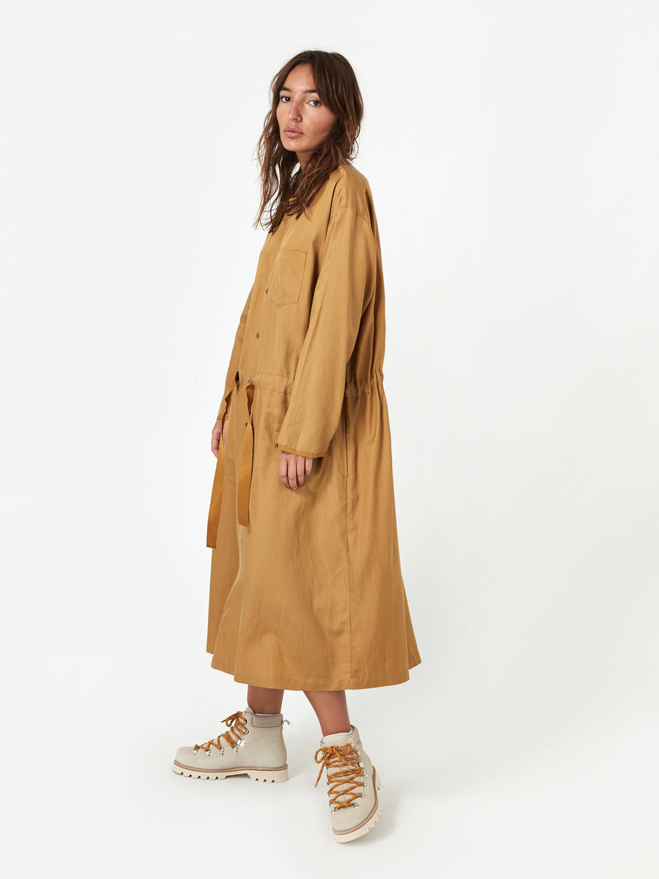 Zucca Zucca Cotton Rayon Twill Dress - Camel - Other