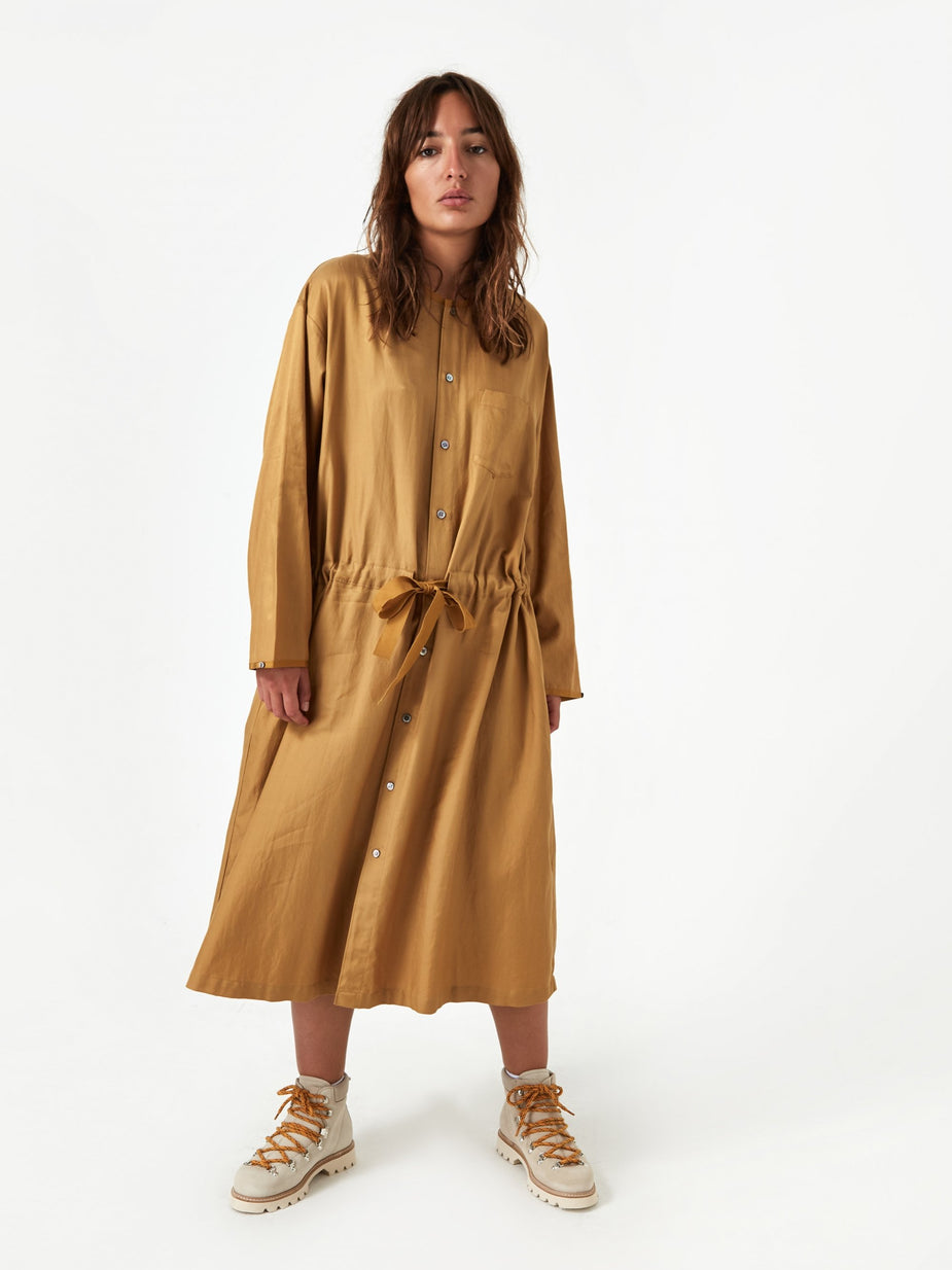 Zucca Zucca Cotton Rayon Twill Dress - Camel - Other