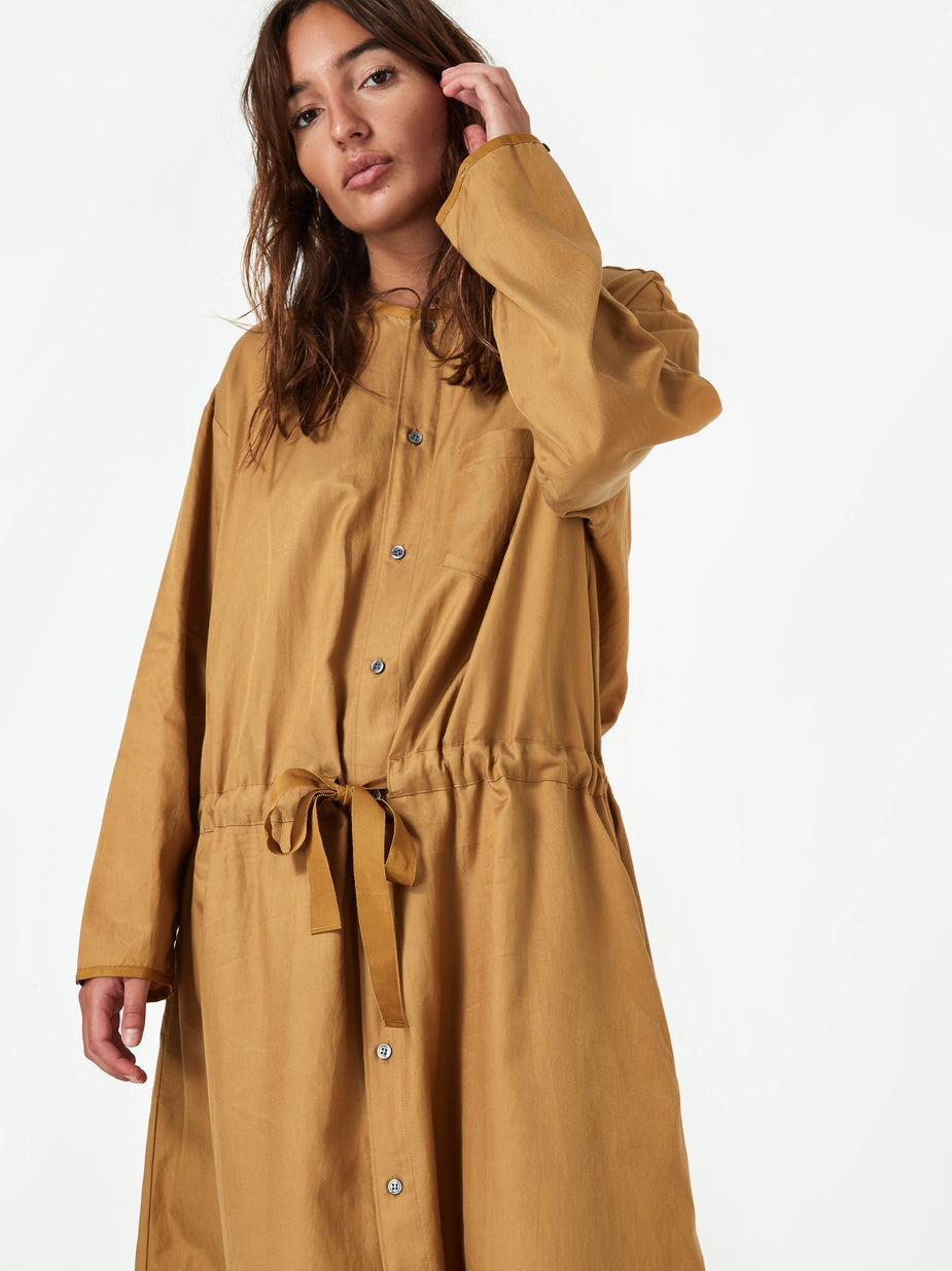 Zucca Zucca Cotton Rayon Twill Dress - Camel - Other