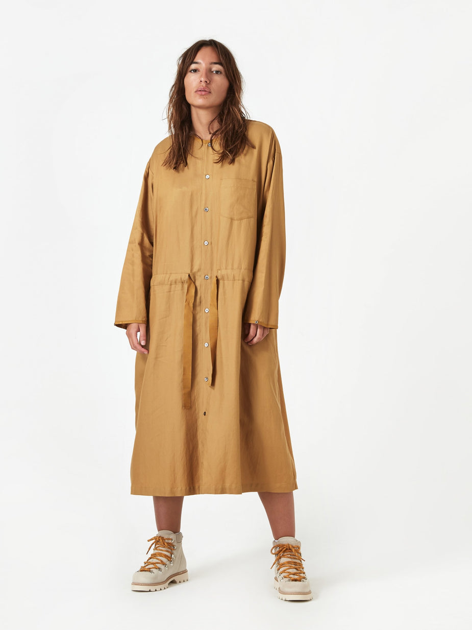 Zucca Zucca Cotton Rayon Twill Dress - Camel - Other