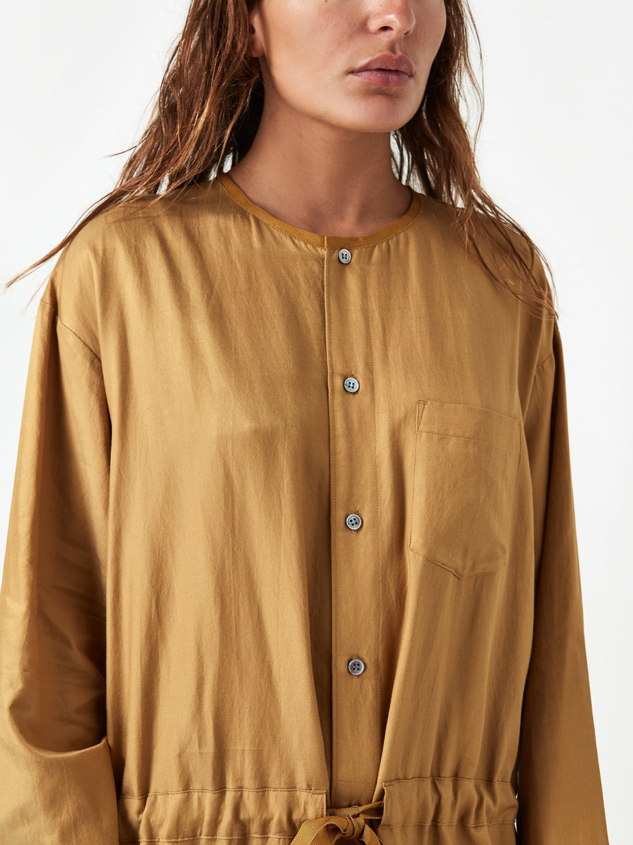 Zucca Zucca Cotton Rayon Twill Dress - Camel - Other