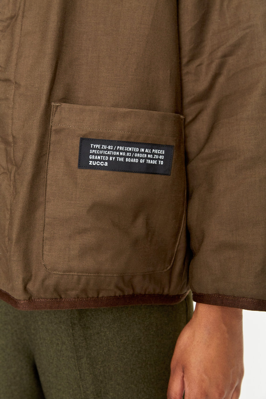 Zucca Zucca Fleece Jacket - Khaki - Green